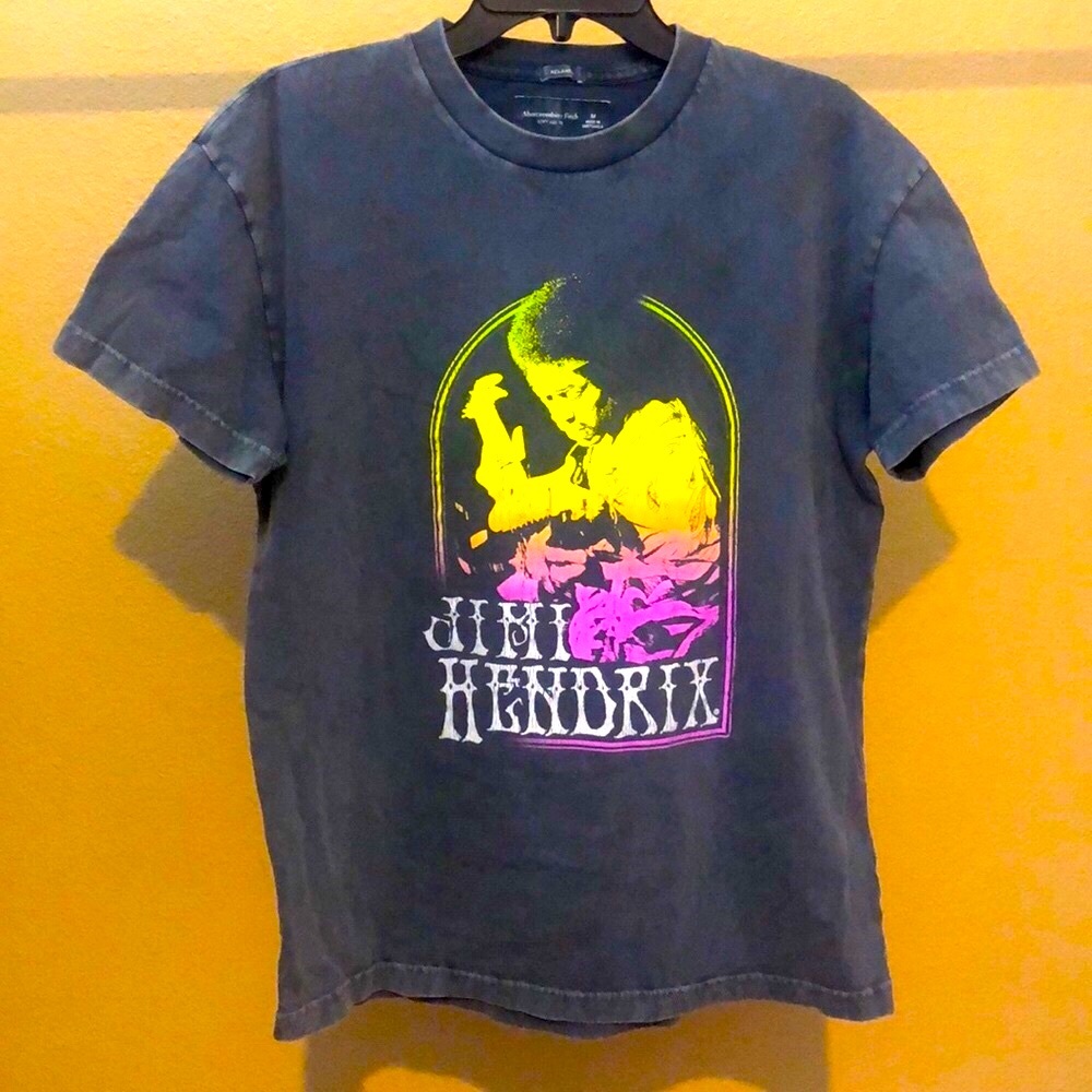 Abercrombie & Fitch Jimi Hendrix Tshirt M Gray Men Guitar Music